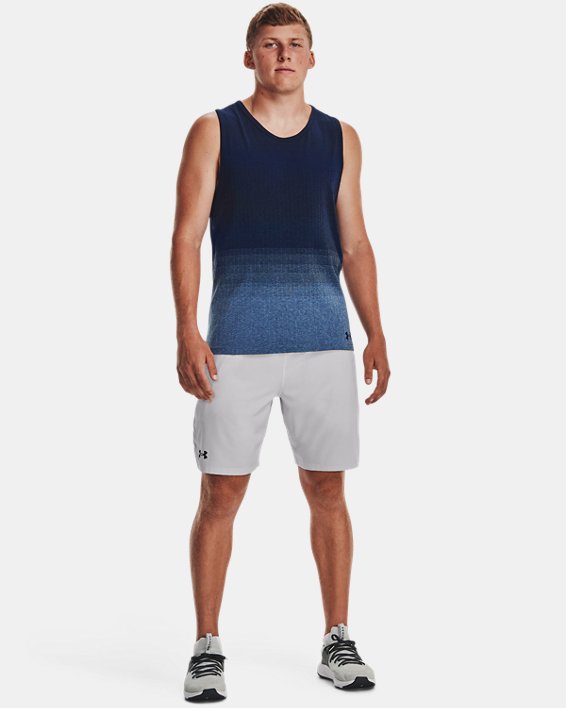 Men's UA Seamless Lux Tank in Blue image number 2